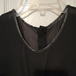 H&M Black Ruched mini dress